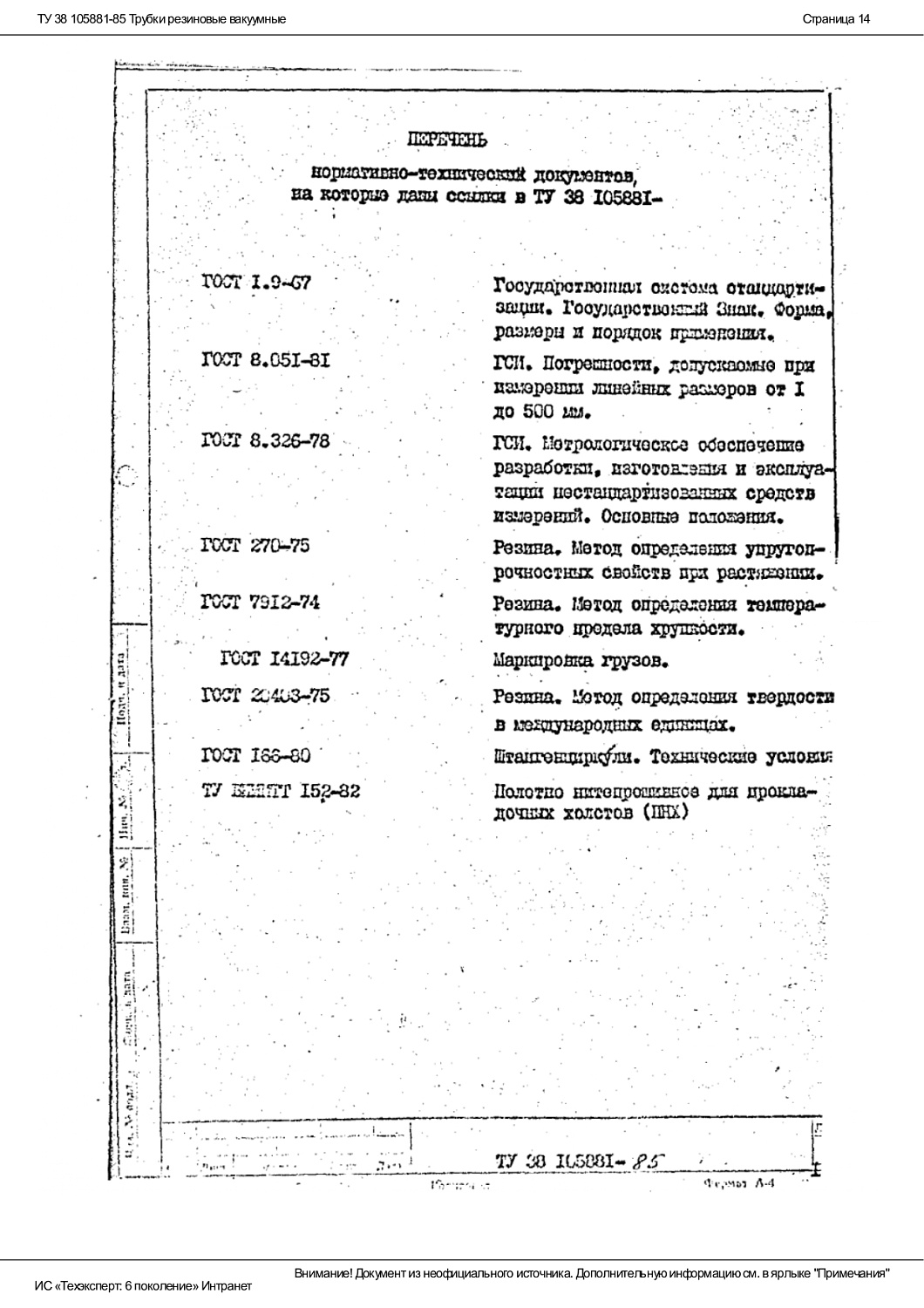 ТУ 38 105881-85